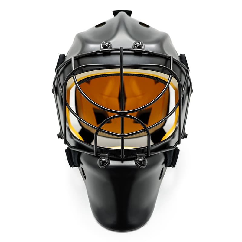 Custom Stainless Steel Cat-Eye Field Hockey Goalie Helmet